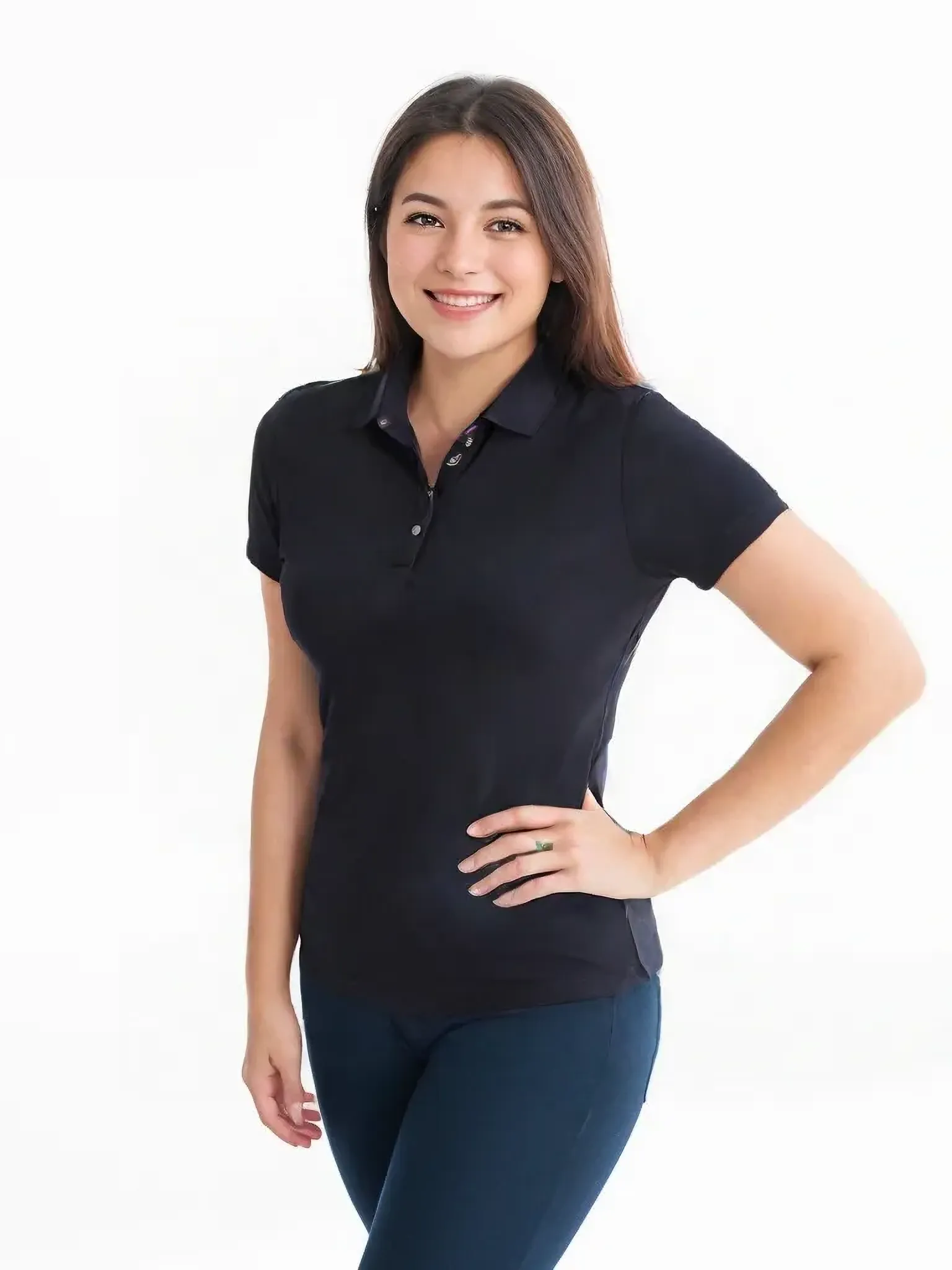 #127 Ladies Polyester Polo Shirt