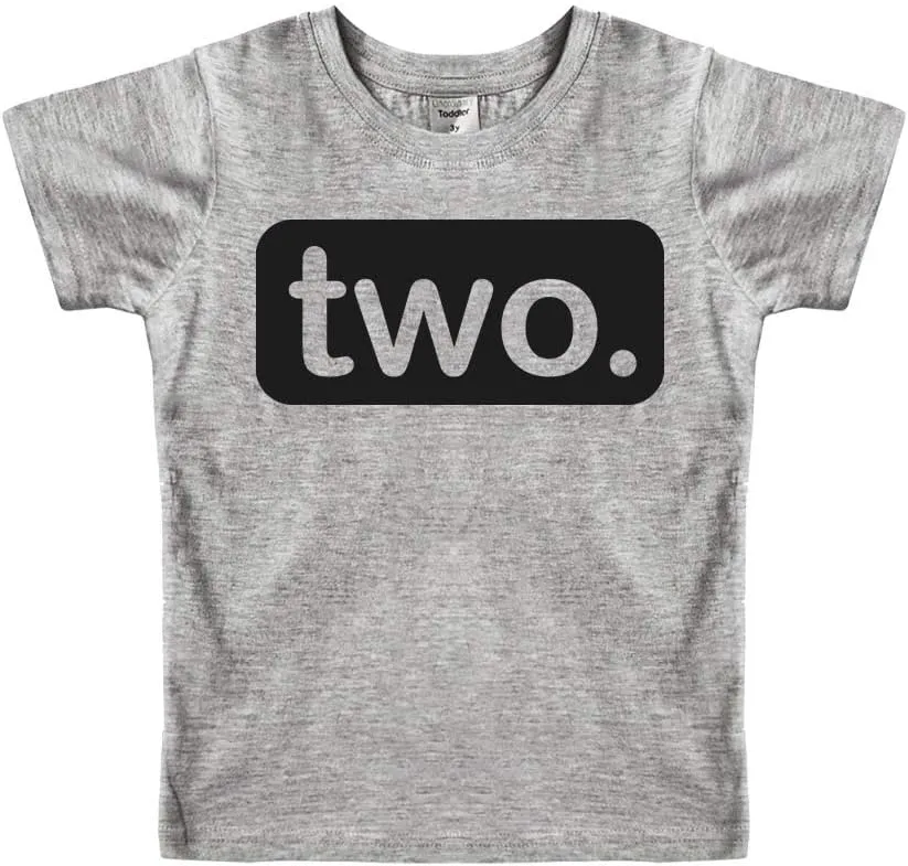 2nd Birthday Shirt boy 2 Year Old Toddler Kids Outfit Second Two t-Shirt Party