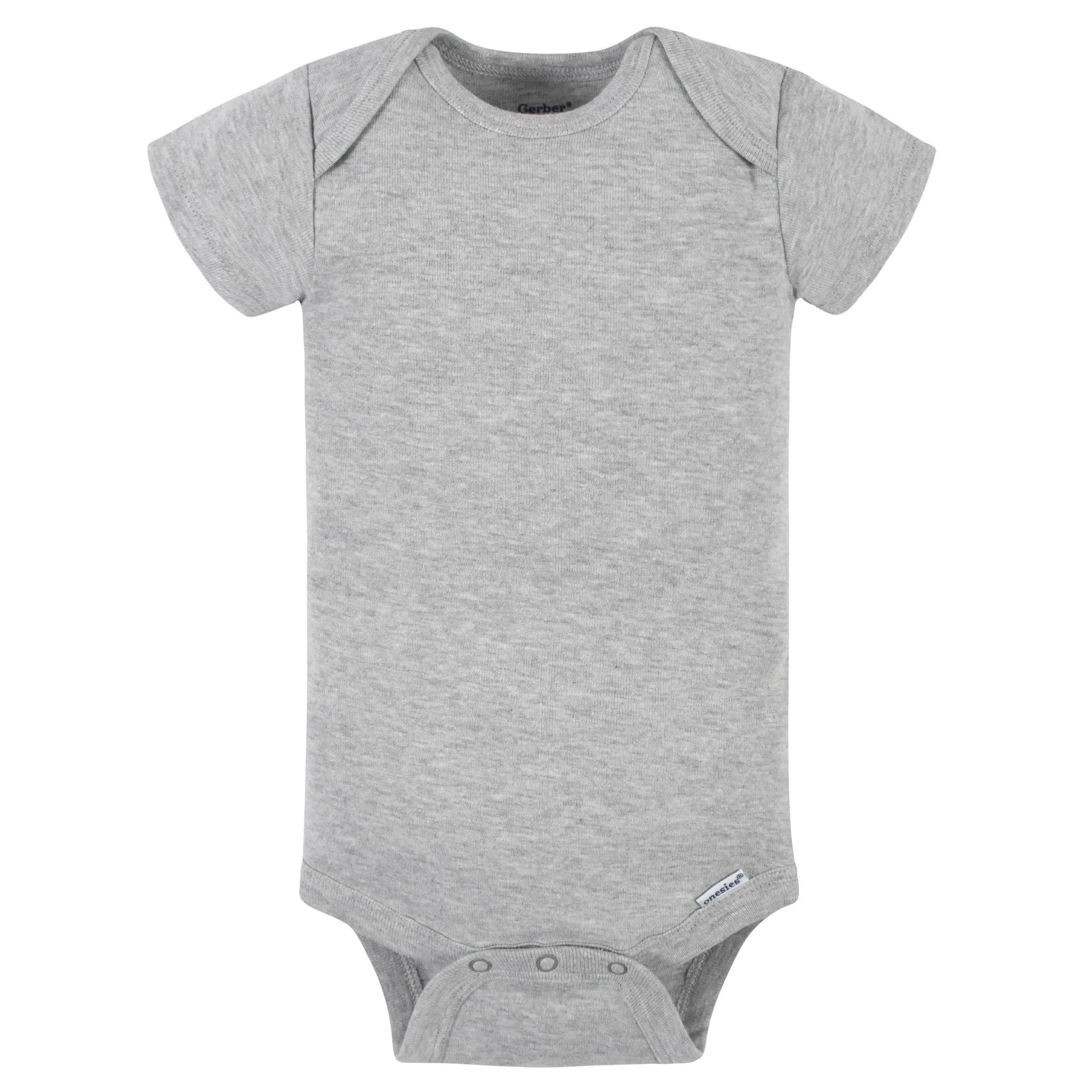 5-Pack Baby Neutral Gray Heather Ribbed Onesies® Bodysuits