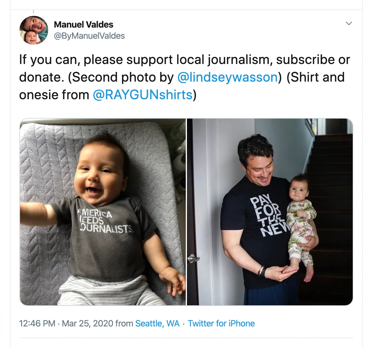 America Needs Journalists Onesie