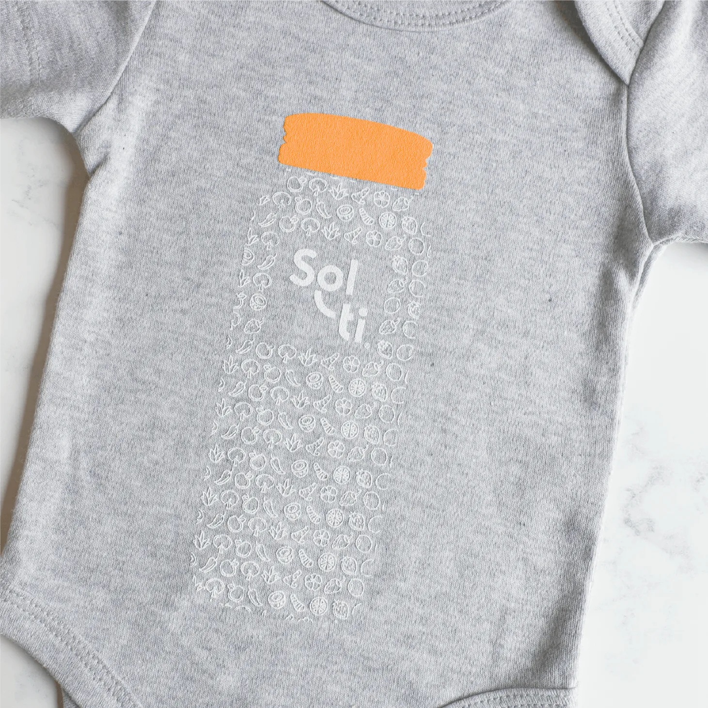 Baby Sol-ti Organic Cotton Signature Bottle Short Sleeve Onesie
