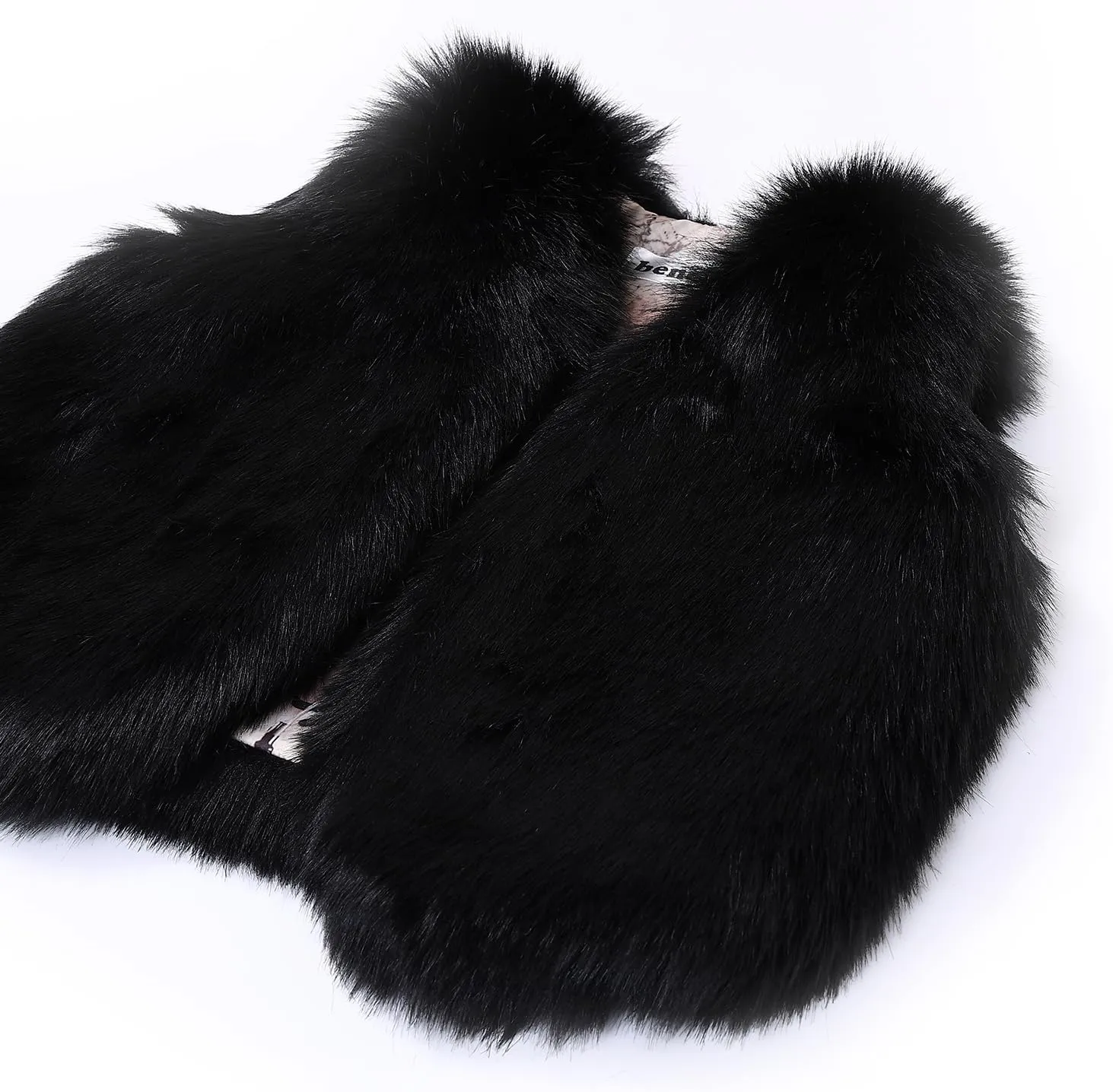 benetia Girls Boys Faux Fur Vest Coat