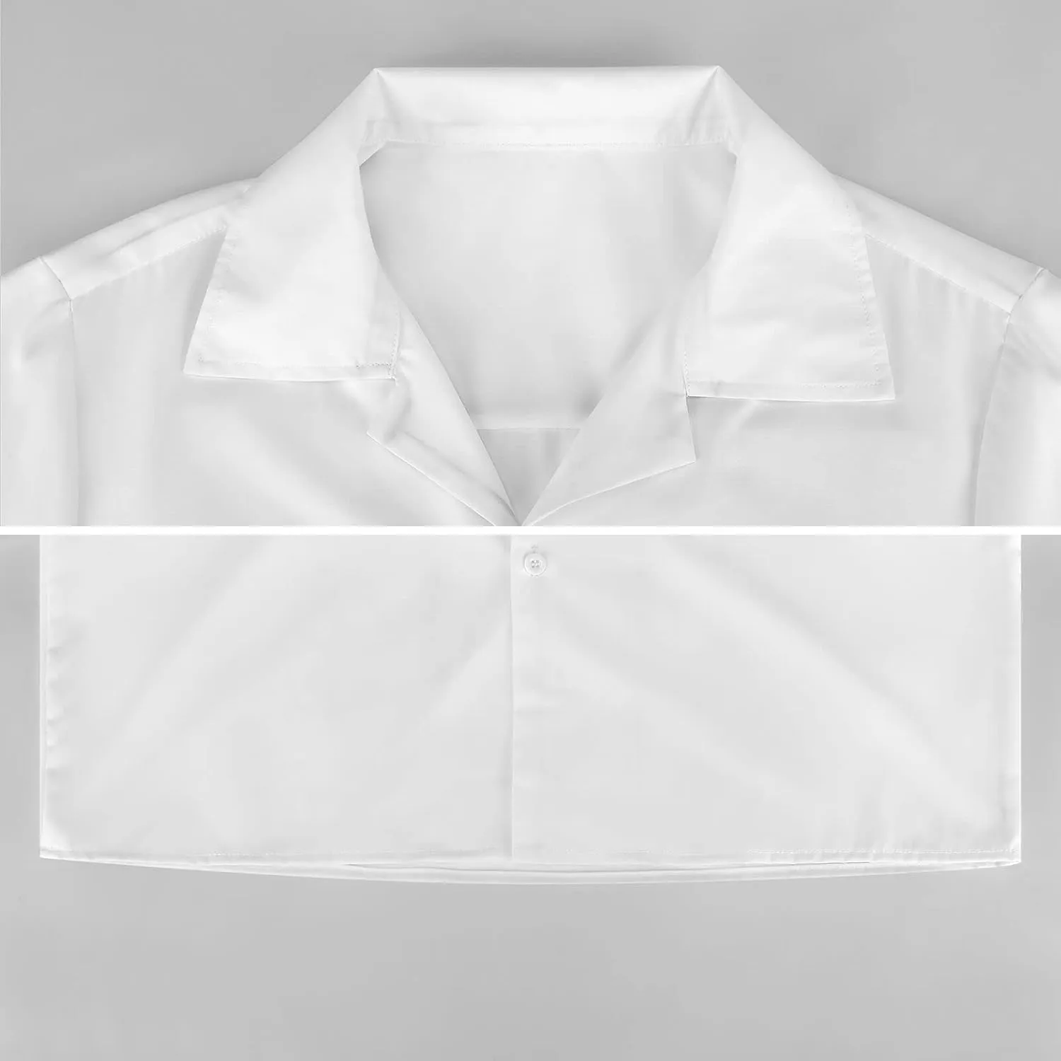 Blue Ocean Wave Print Cuban Collar Shirt Classic Design for Comfort and Style