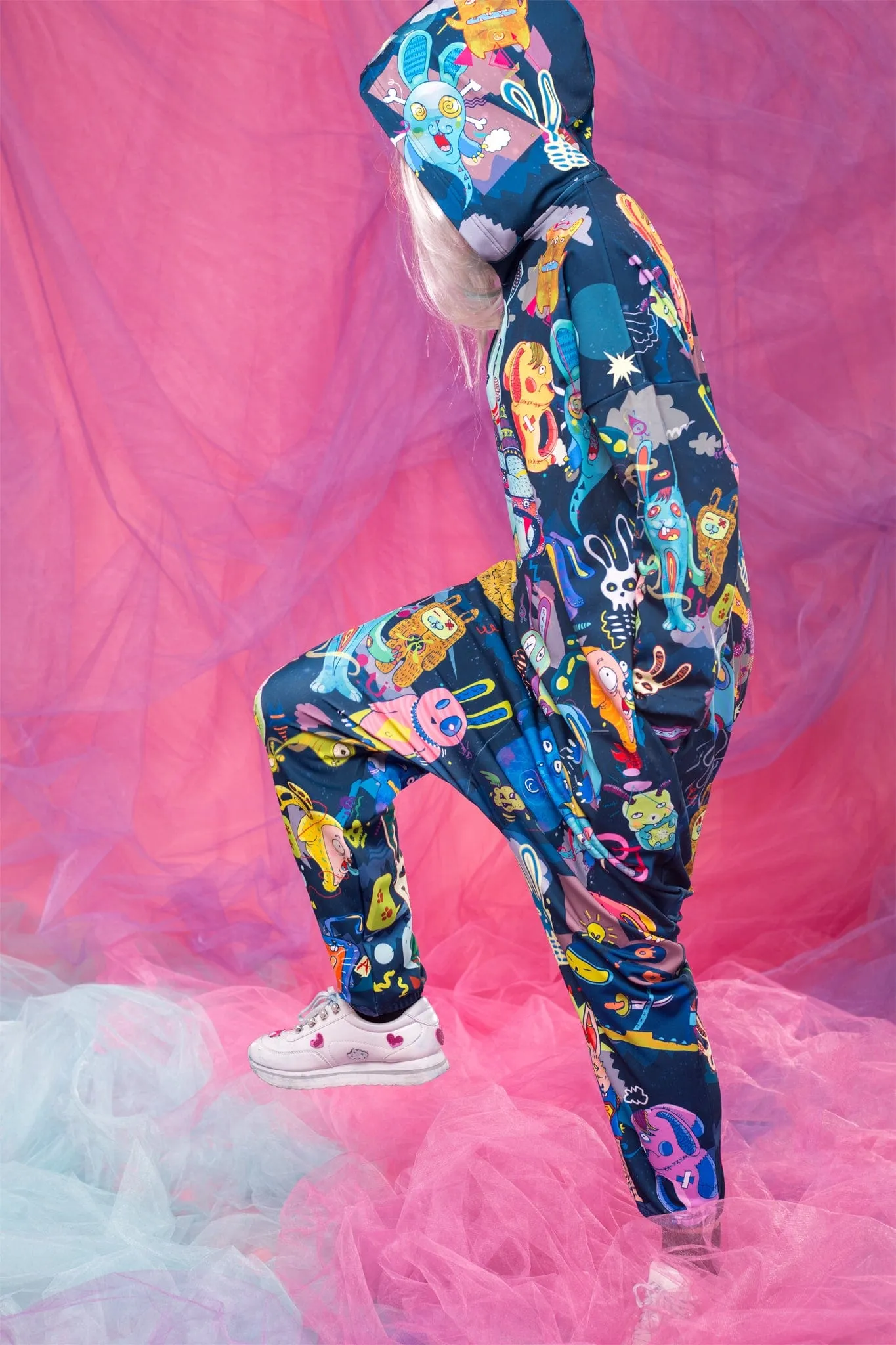 Blue Rabbidelic Onesie