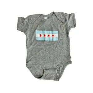 Chicago Flag Baby Onesies