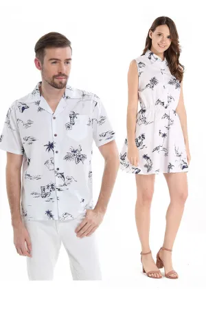 Couple Hoku Set in Classic Map White