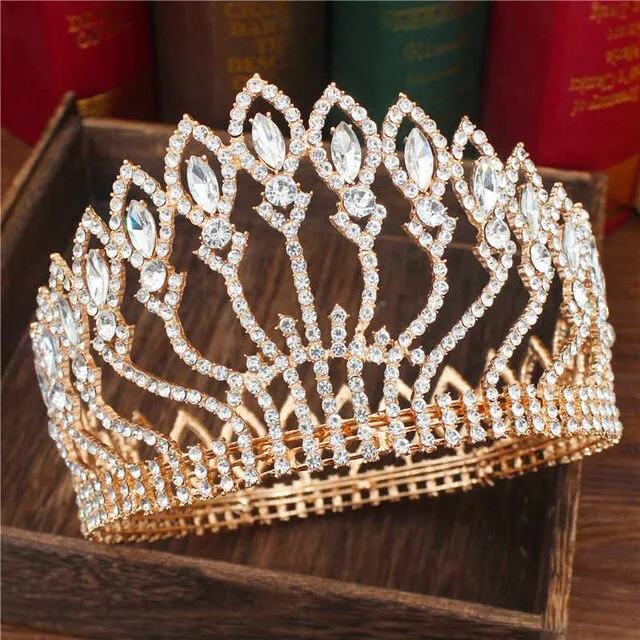 Crystal Queen Wedding Crown (28 styles)