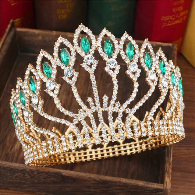 Crystal Queen Wedding Crown (28 styles)