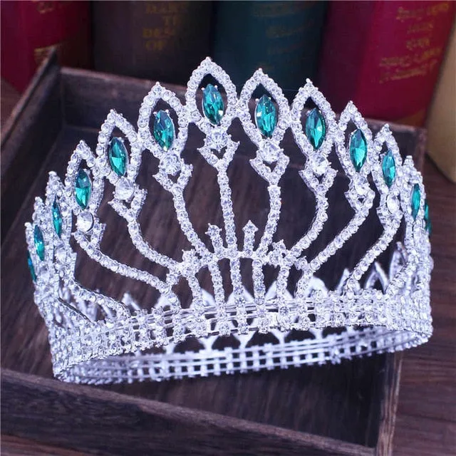 Crystal Queen Wedding Crown (28 styles)