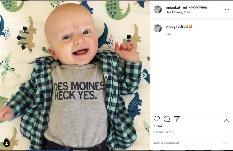 Des Moines: Heck Yes Onesie