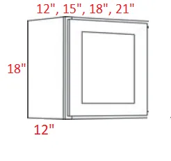 EB22-1218 Elegant Dove Assembled 12x18 Wall Cabinet
