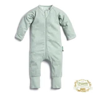 ErgoPouch - Organic Layers Long Sleeve Babygrow - Sage - Mild 0.2 TOG