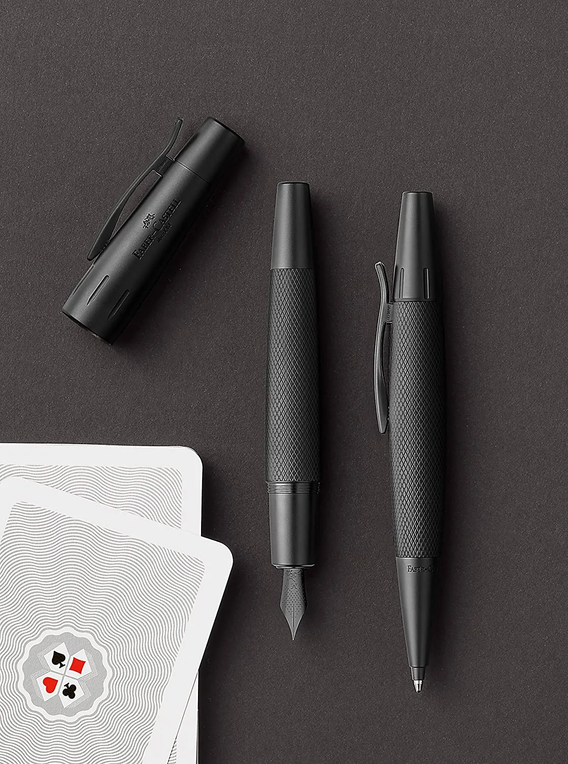 FABER-CASTELL FOUNTAIN PEN E-MOTION PURE BLACK M