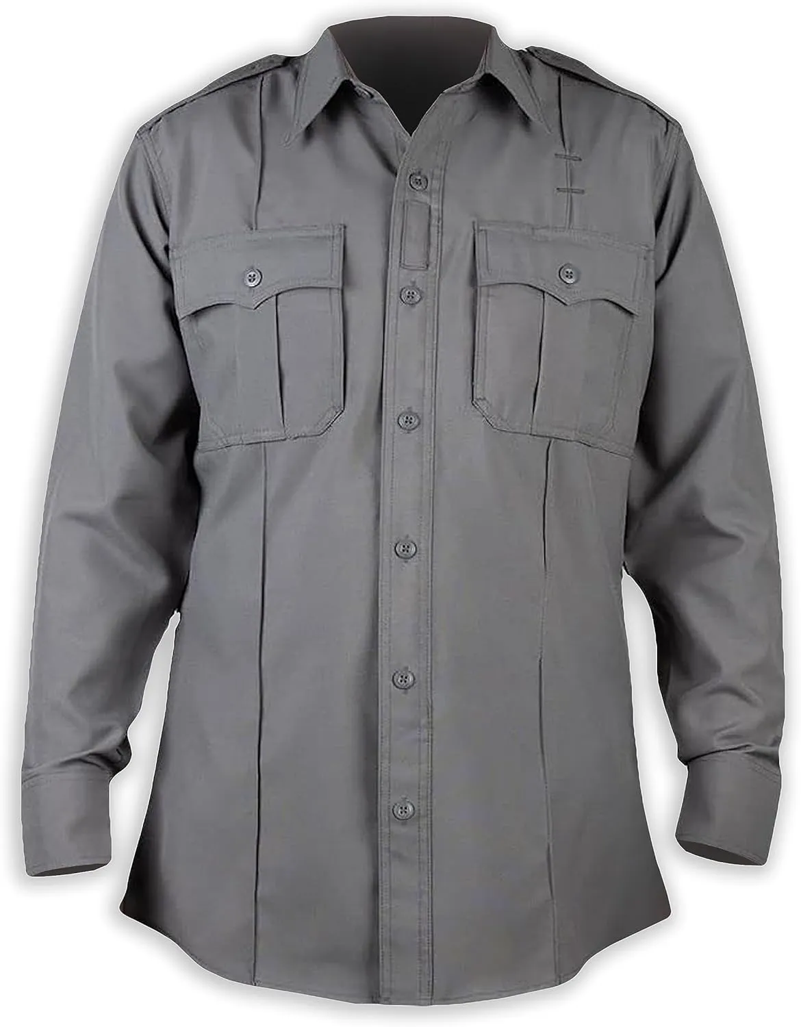 First Class 100% Polyester Short & Long Sleeve Zippered Uniform Shirt 4 Pocket Hidden, Law Enforcement BDU Zipper Closure.