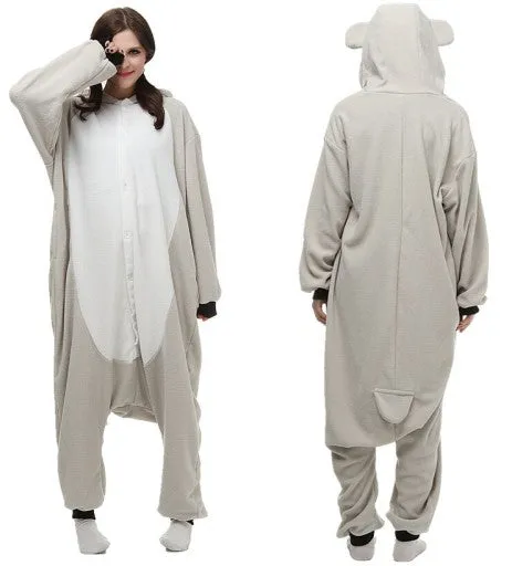 Gray Koala Animal Pajamas Onesies