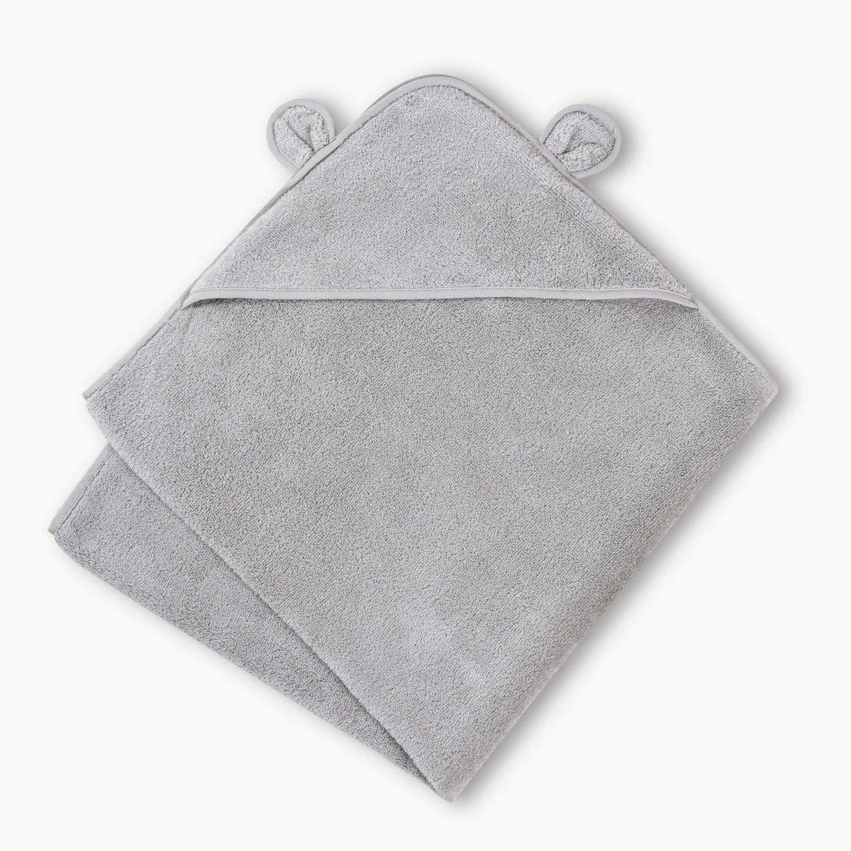 Grey Color · Organic Cotton Hooded Towel