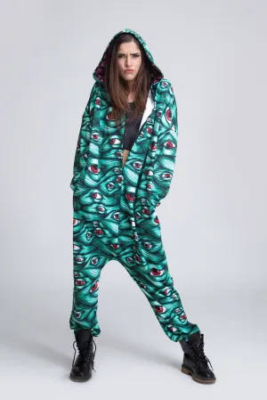 I See You Onesie Green