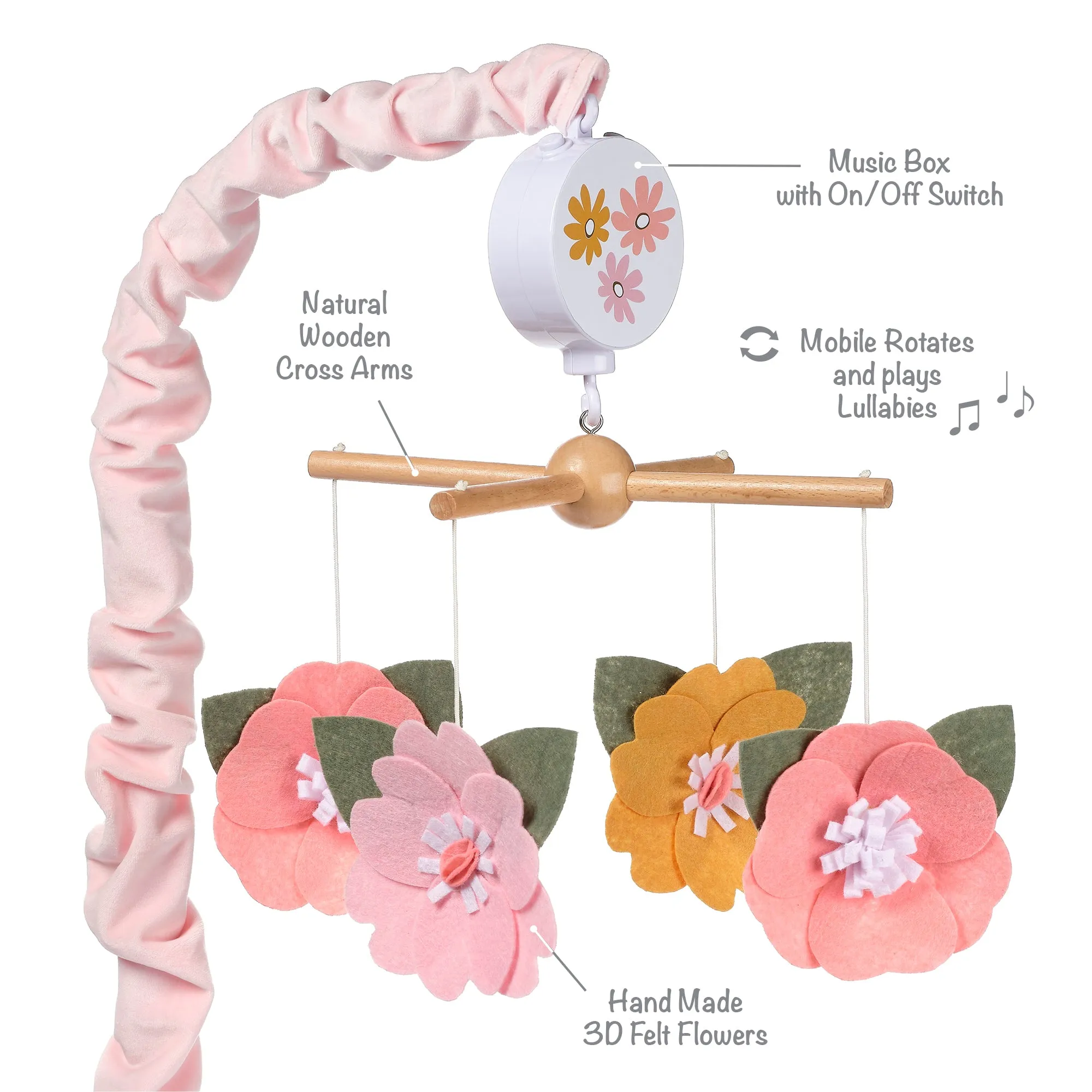 Little Garden Musical Baby Crib Mobile