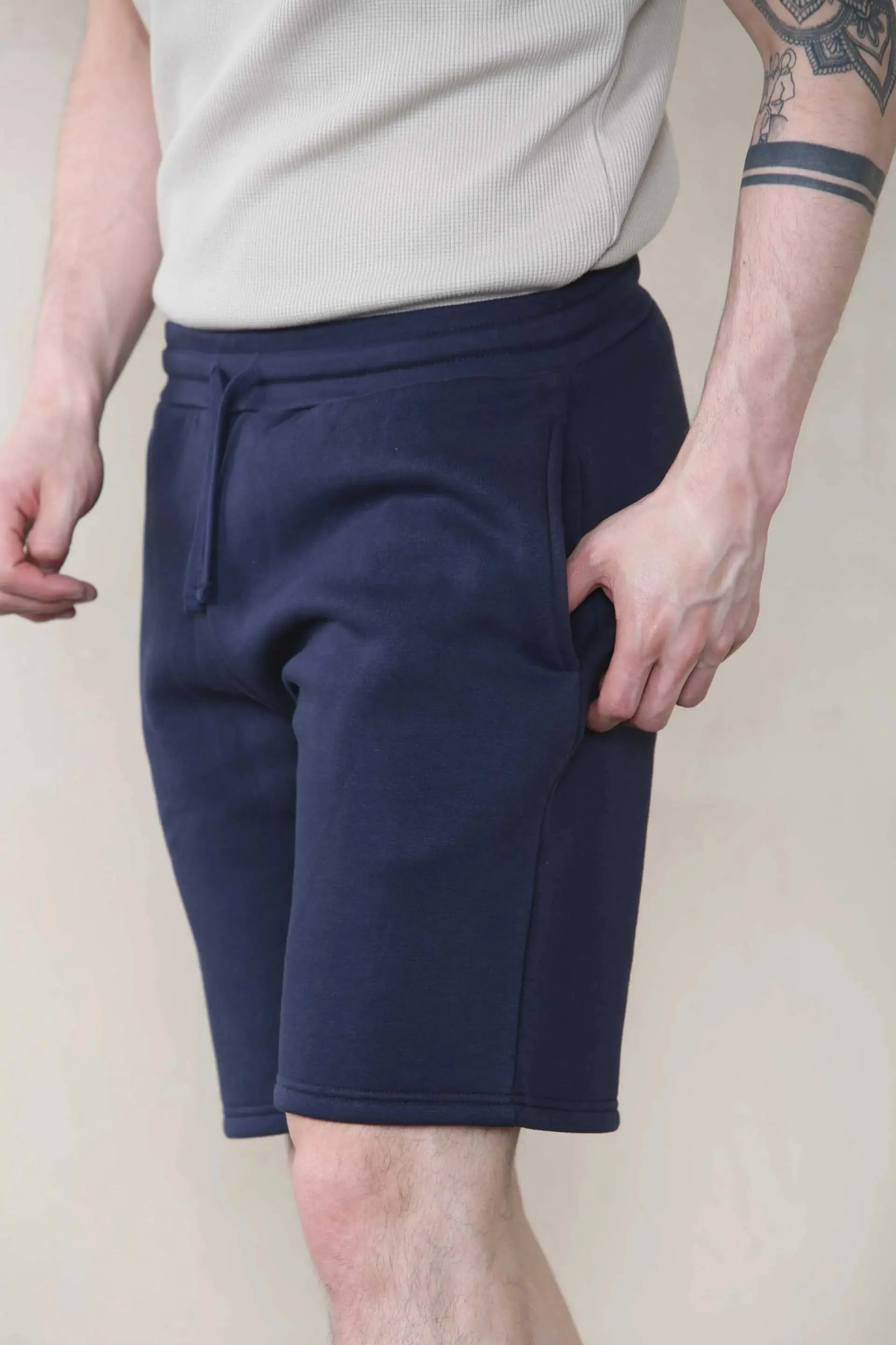 Loose Fit Jersey Short - Navy For Men
