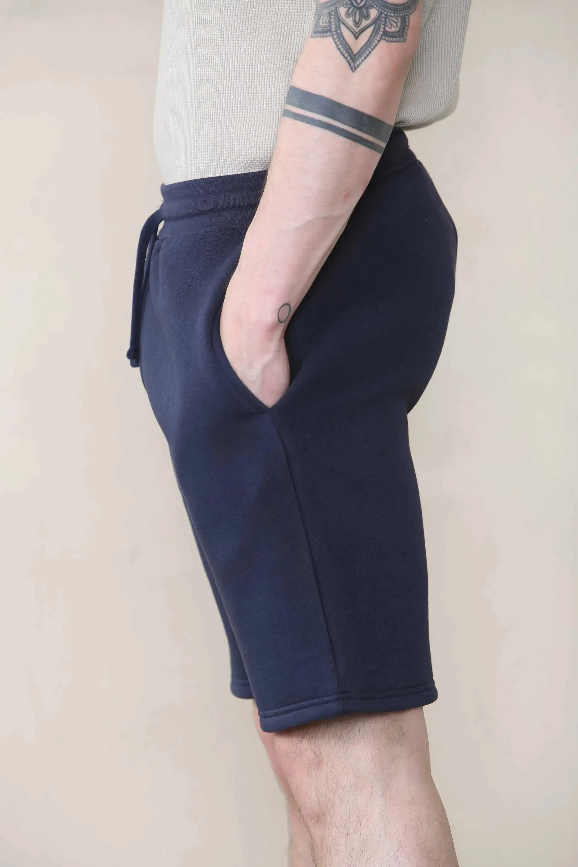 Loose Fit Jersey Short - Navy For Men