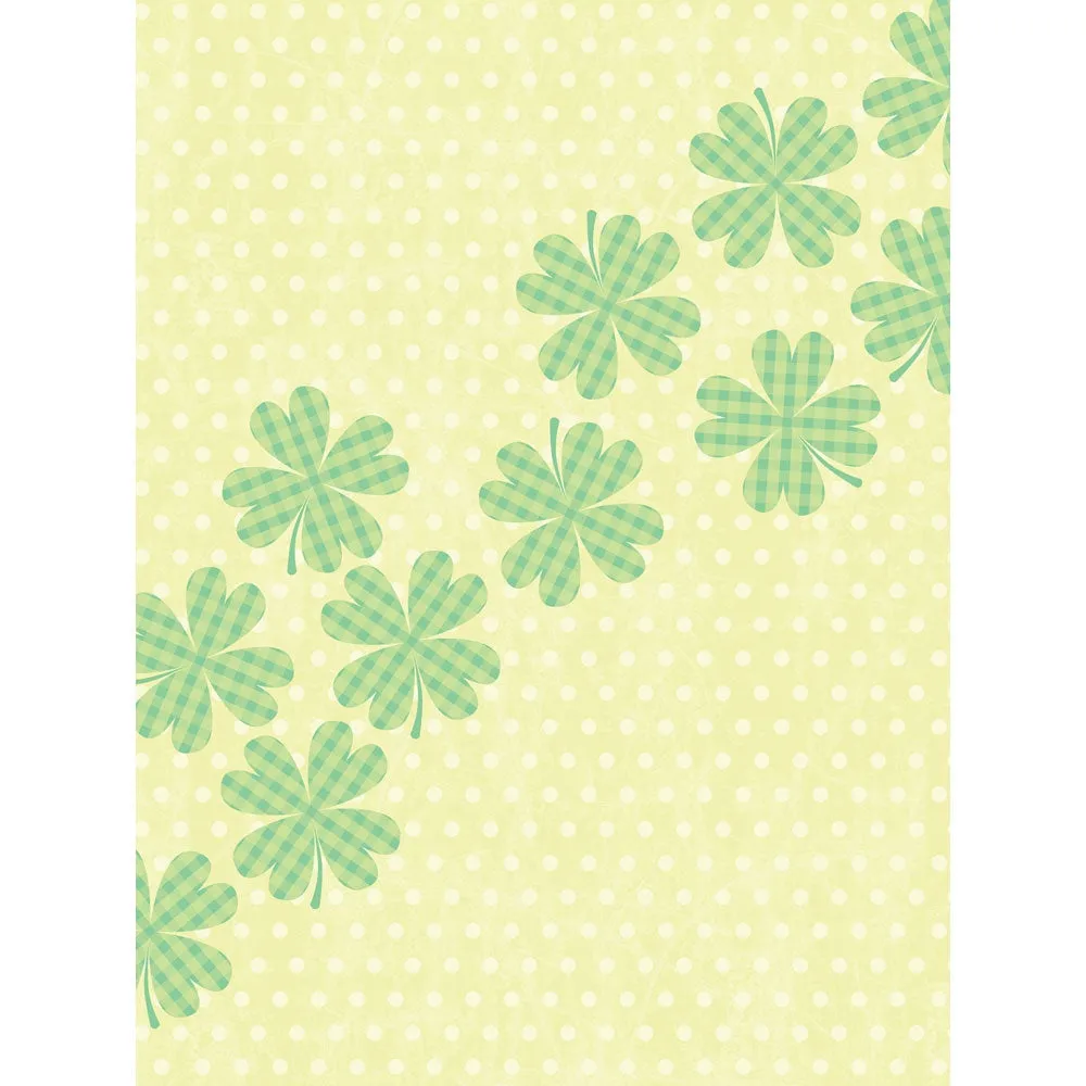 Lucky Clovers Printed Backdrop