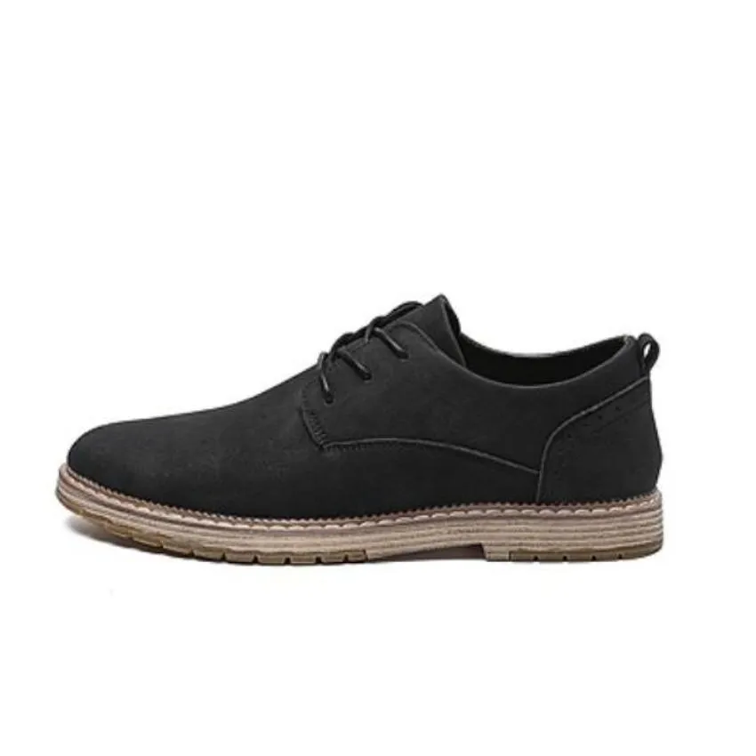 Mens Faux Suede Casual Lace Up Shoes