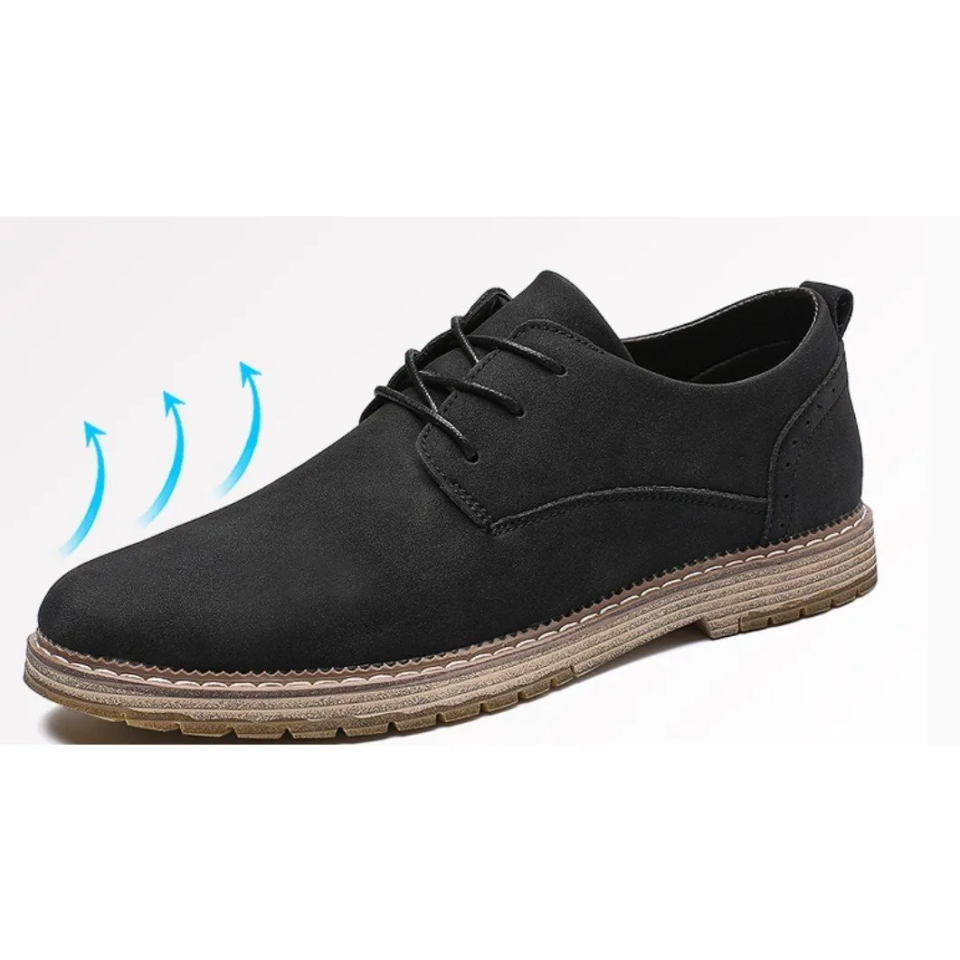 Mens Faux Suede Casual Lace Up Shoes