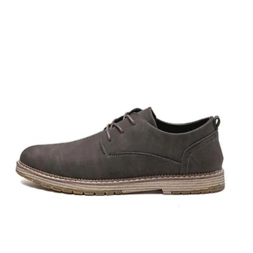 Mens Faux Suede Casual Lace Up Shoes