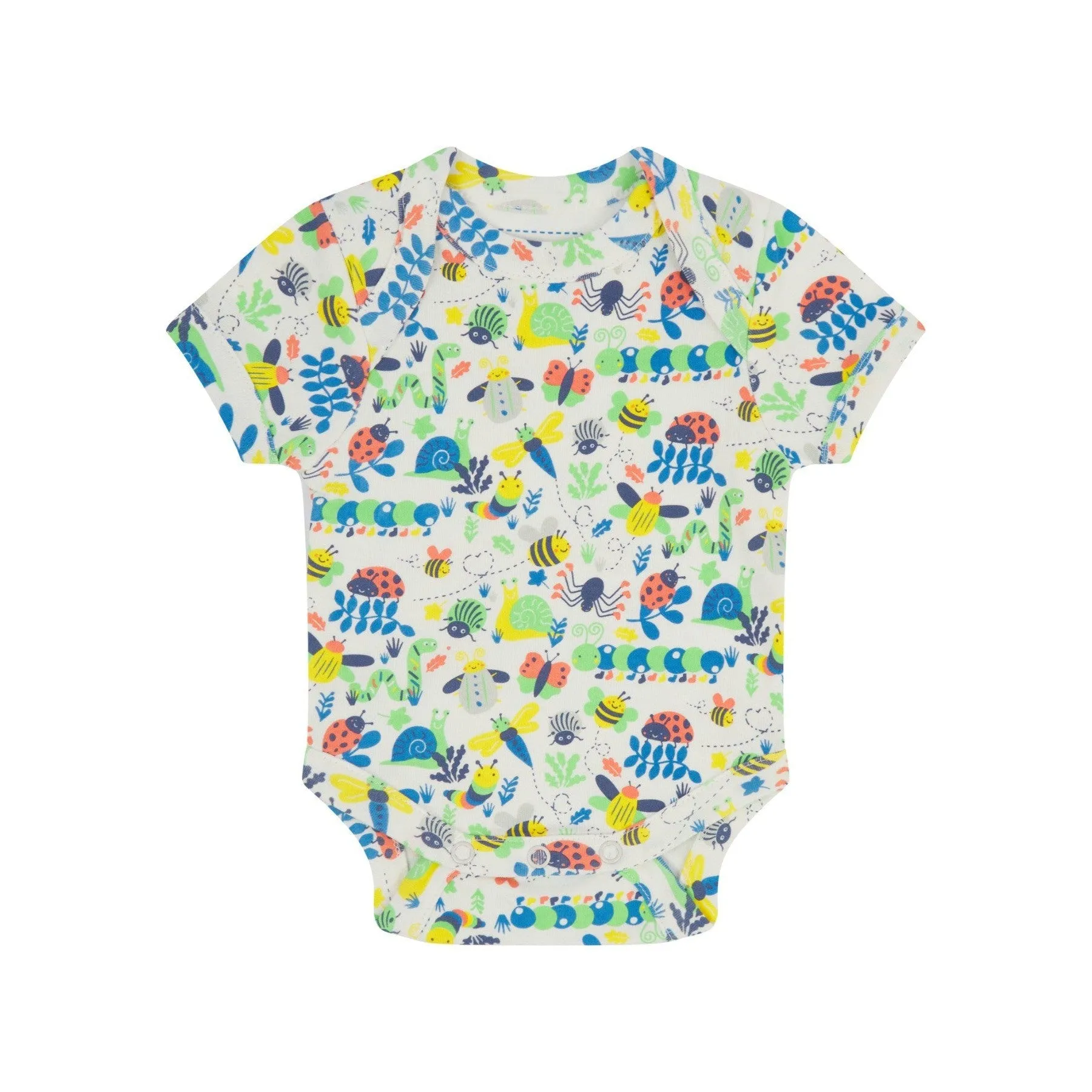 Minibeasts Green Short Sleeve Onesies - 2 Pack
