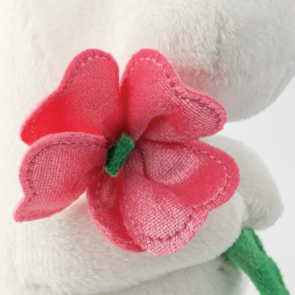 Moomin Standing with Pink Flower Soft Toy