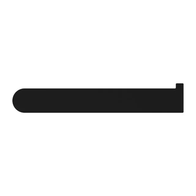 Nero Bianca Toilet Roll Holder Matte Black