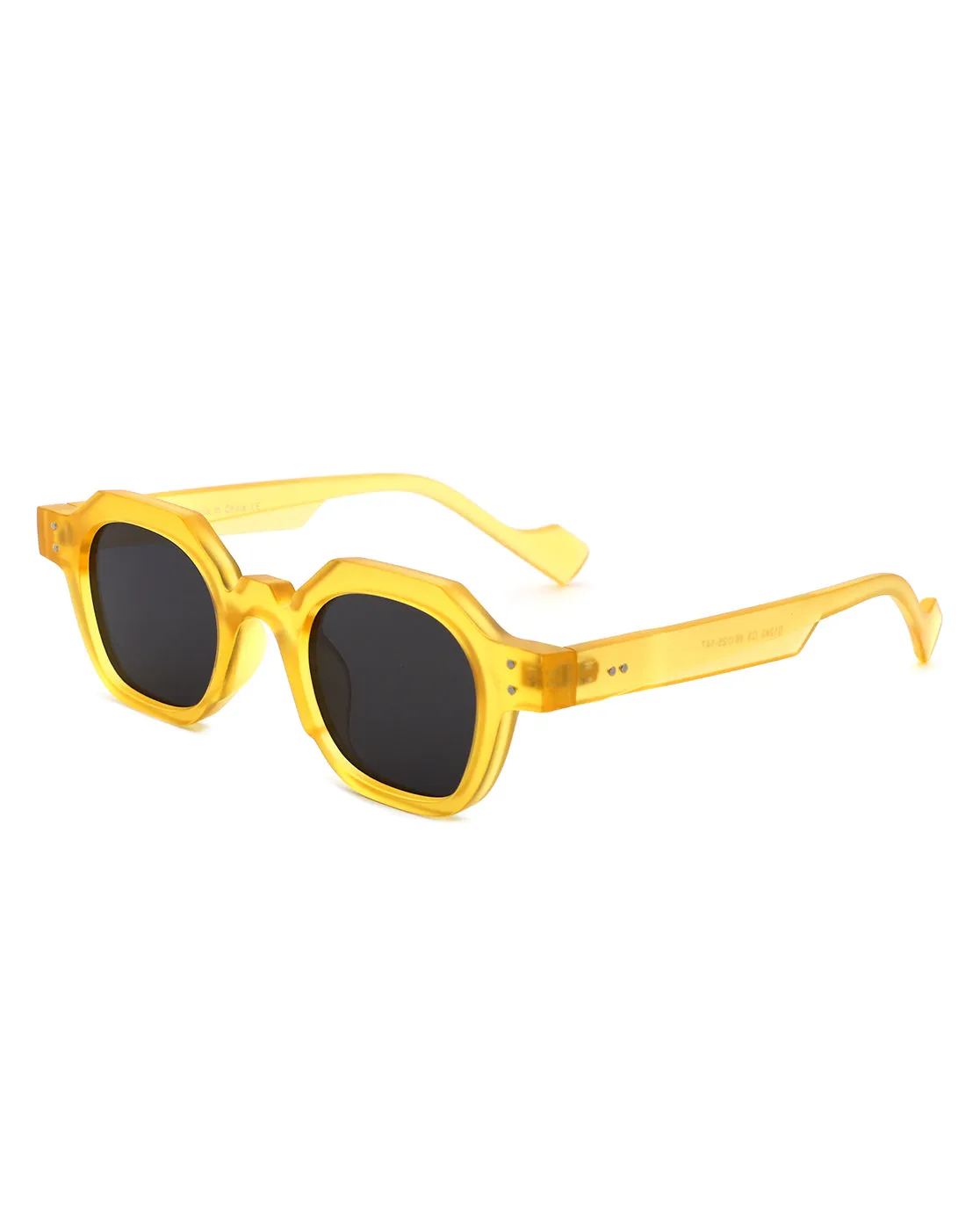 Nyssa -Flat Top Geometric Hexagon Fashion Sunglasses