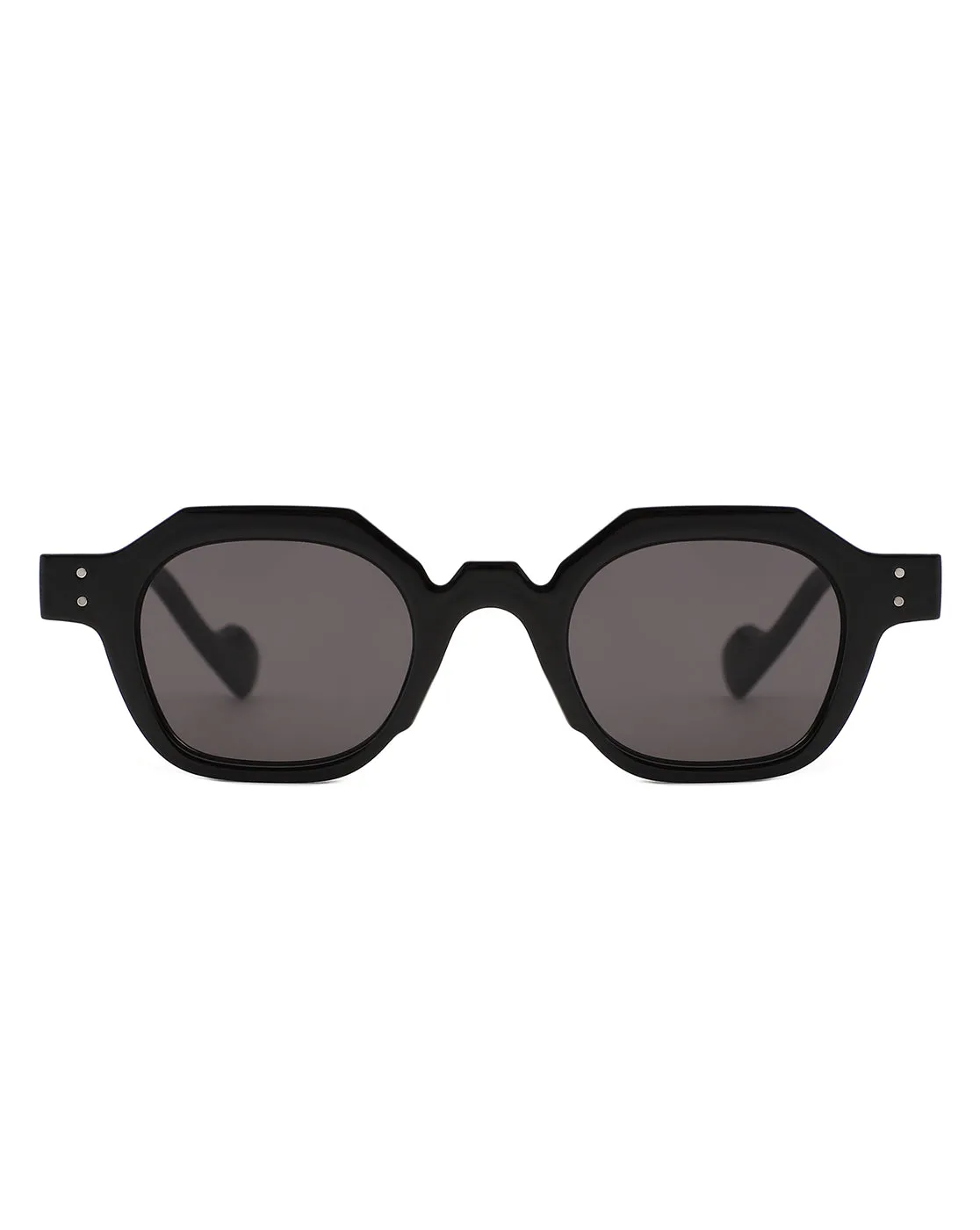 Nyssa -Flat Top Geometric Hexagon Fashion Sunglasses