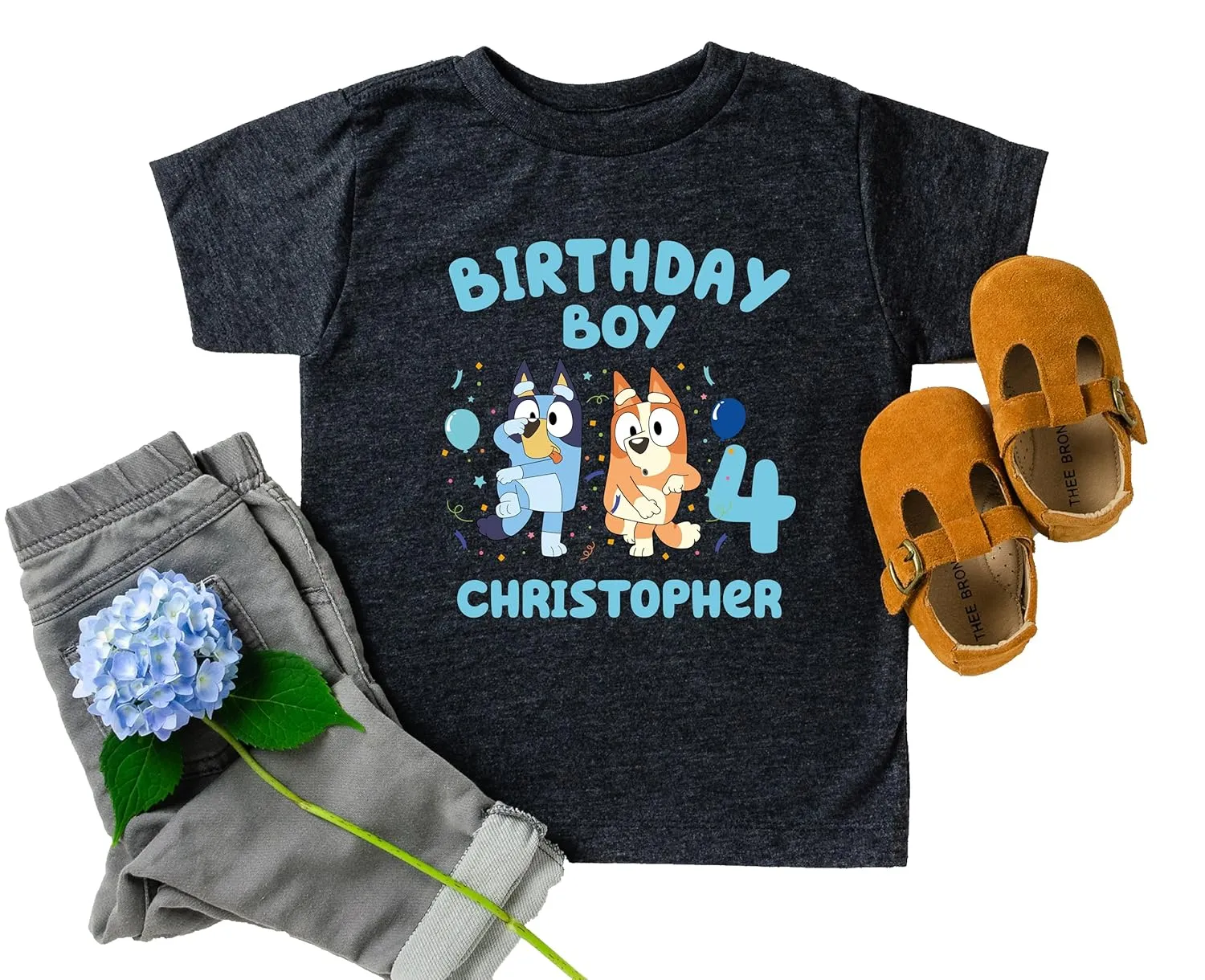 Personalized Costume for Birthday Boy Birthday Girl Shirt, Toddler to Big Kid, 2nd and 3rd Birthday Boy and Girl Shirt, Birthday Outfits Mom Dad Bingo Matching Custom Name Birthday T-Shirt for Kids