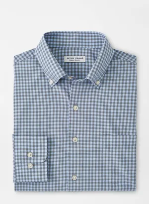 Peter Millar Murray Performance Poplin Sport Shirt-Navy