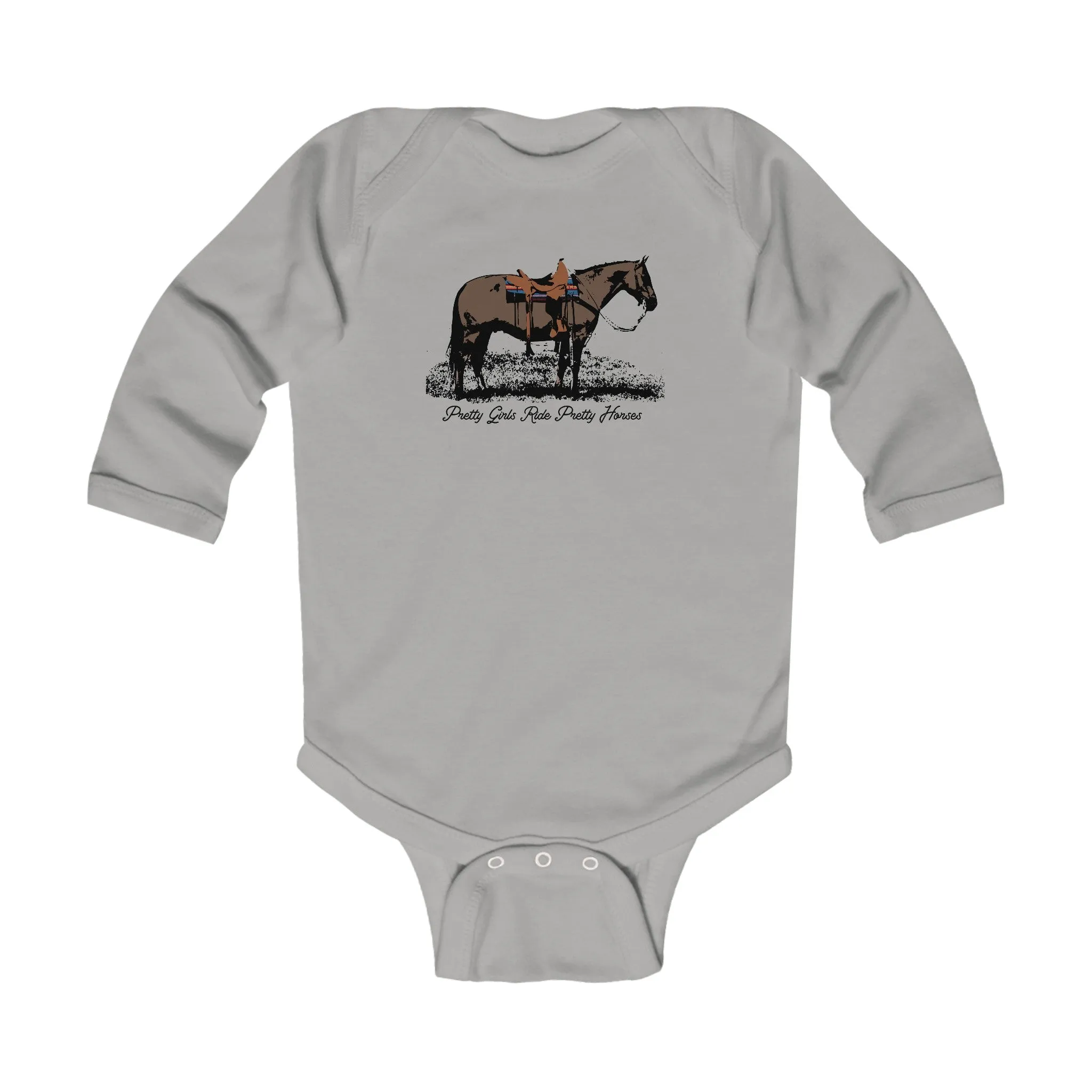 Pretty Girls Ride Pretty Horses Infant Long Sleeve Bodysuit