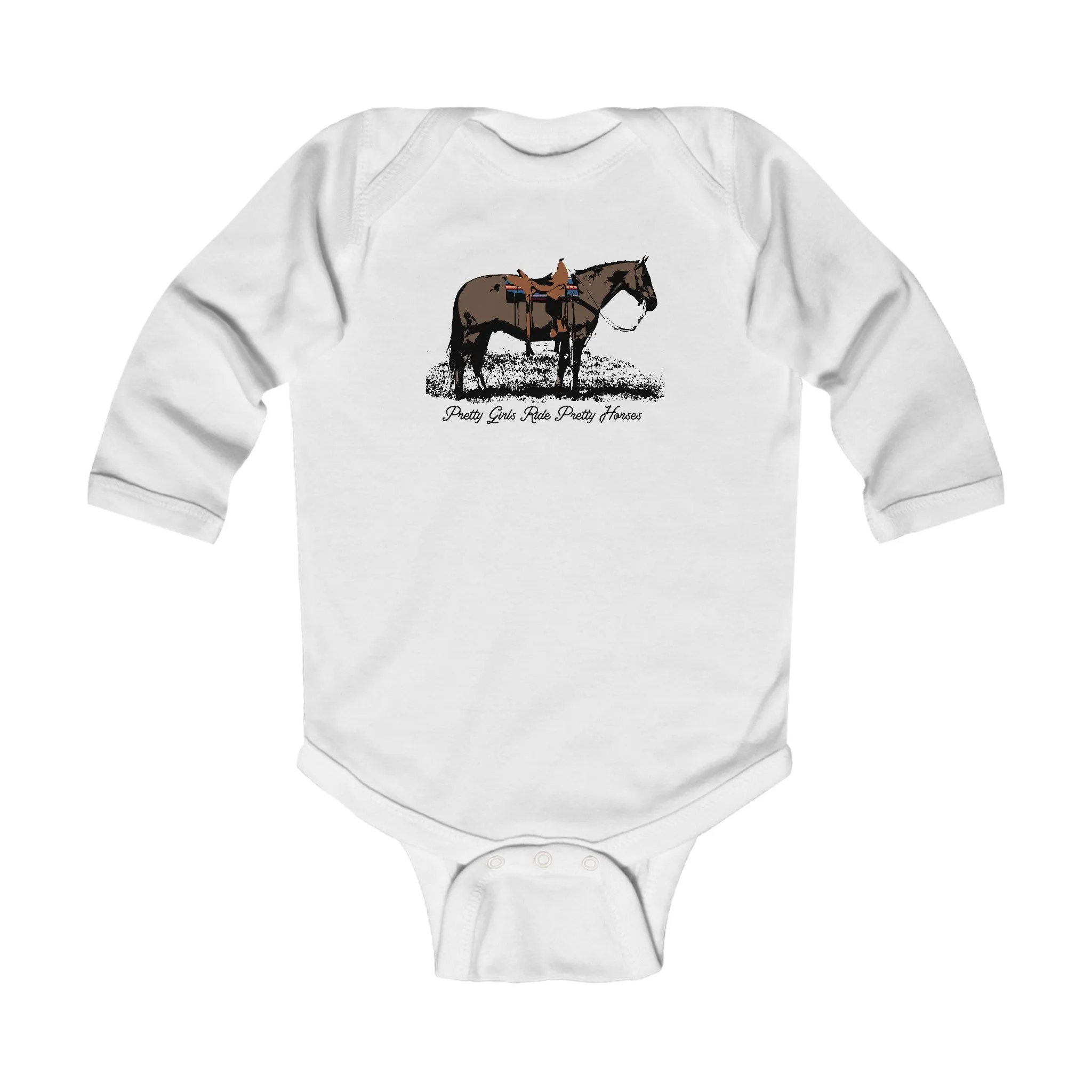 Pretty Girls Ride Pretty Horses Infant Long Sleeve Bodysuit