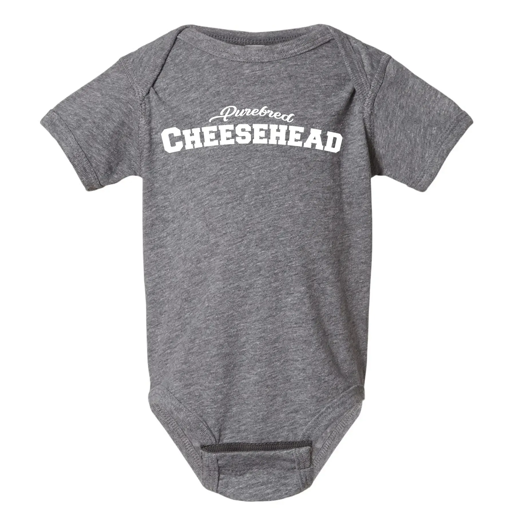 Purebread Cheesehead Handmade Onesie