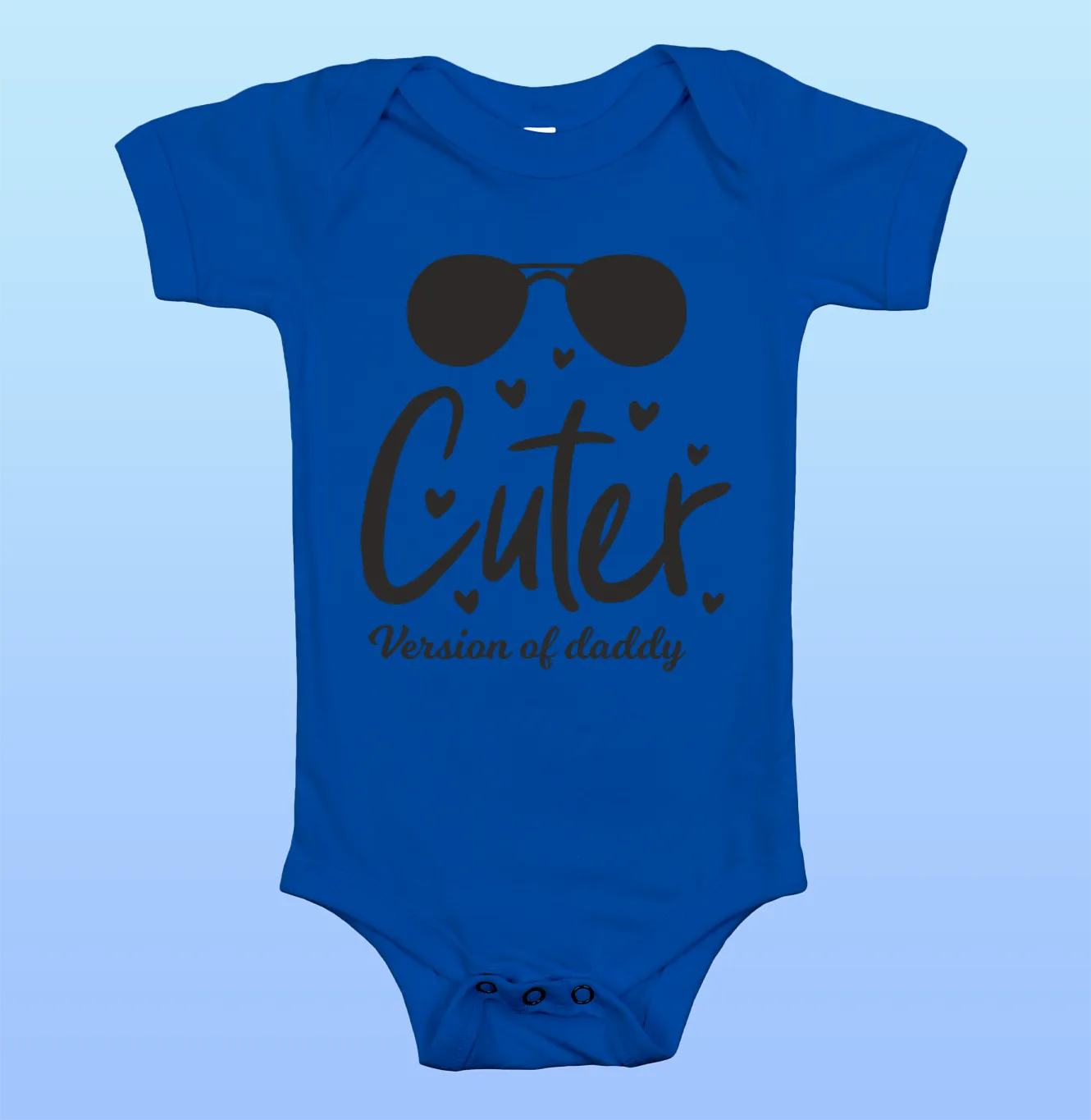 "Cuter Version of Daddy" Baby Onesie