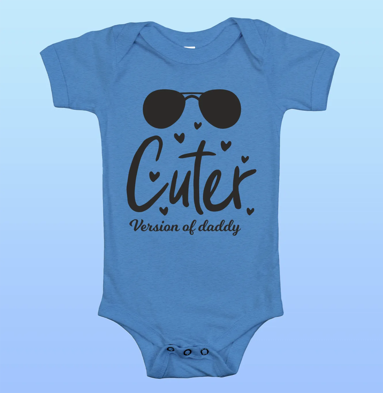 "Cuter Version of Daddy" Baby Onesie