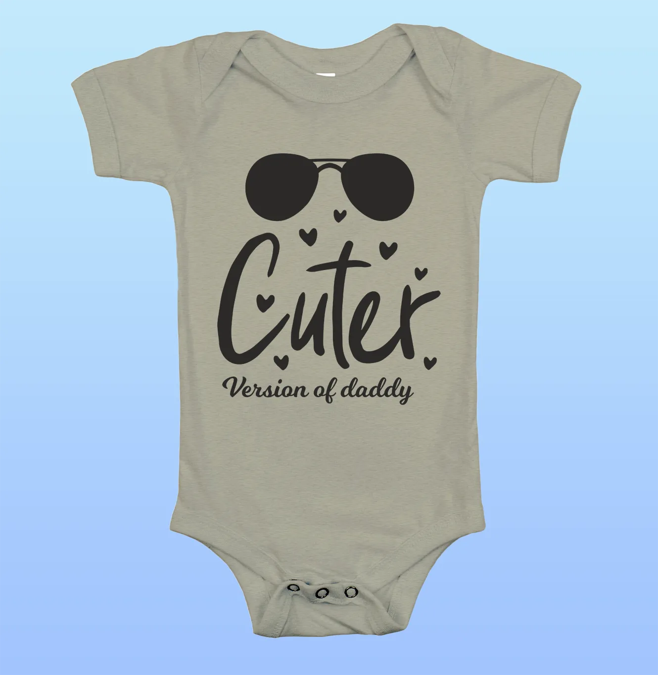 "Cuter Version of Daddy" Baby Onesie