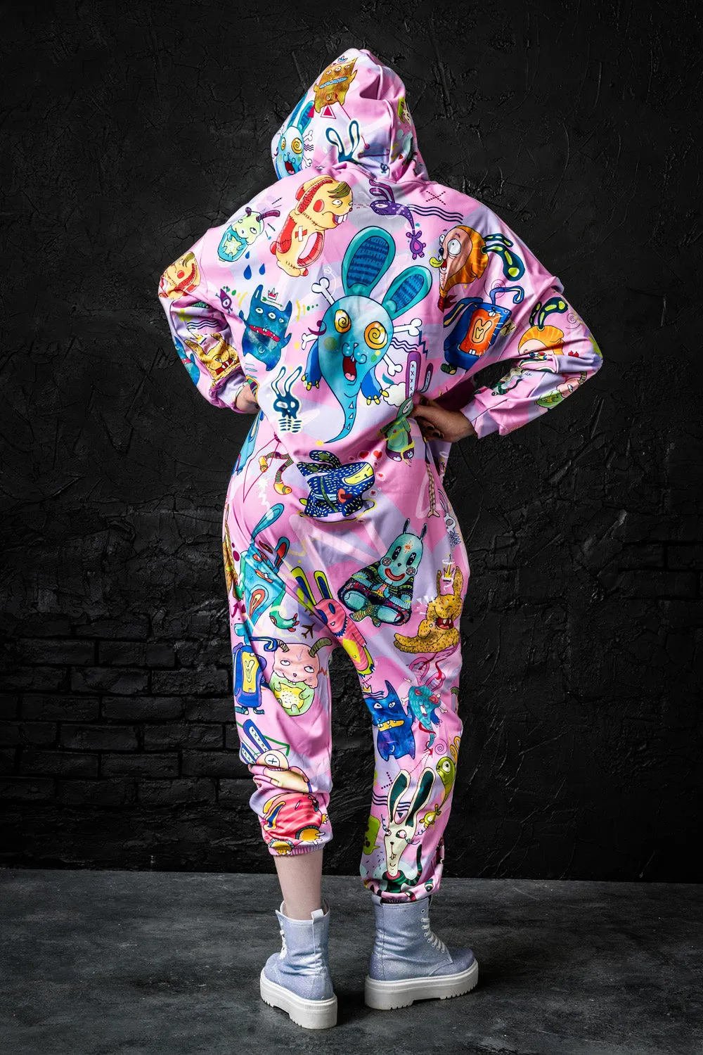 Rabbidelic Pink Onesie