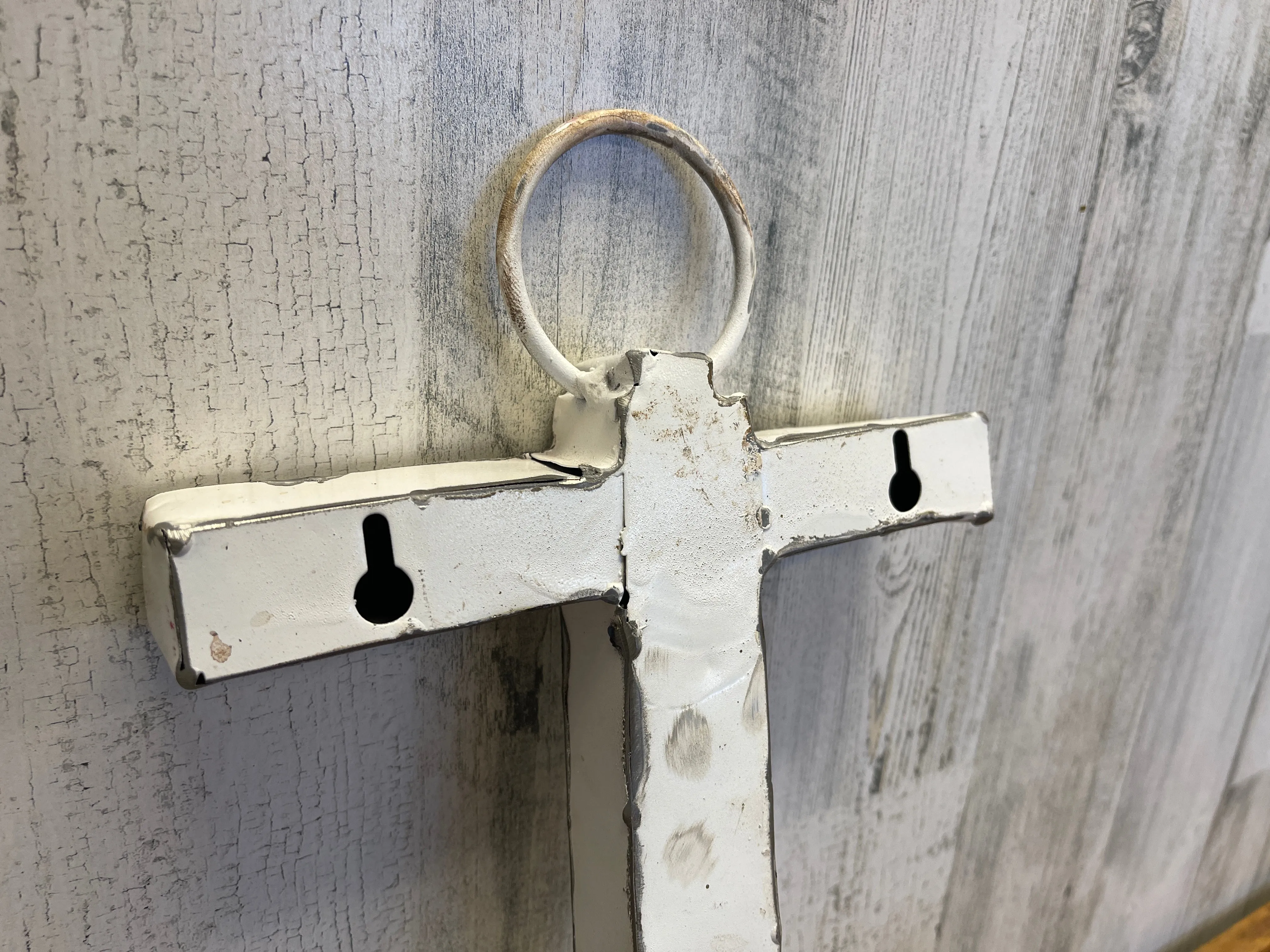 Recycled Metal Anchor White