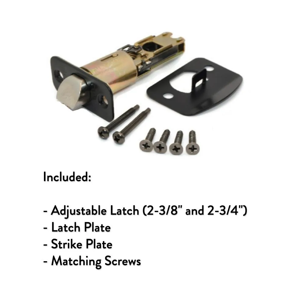 Rochester Privacy Door Lever, Matte Black