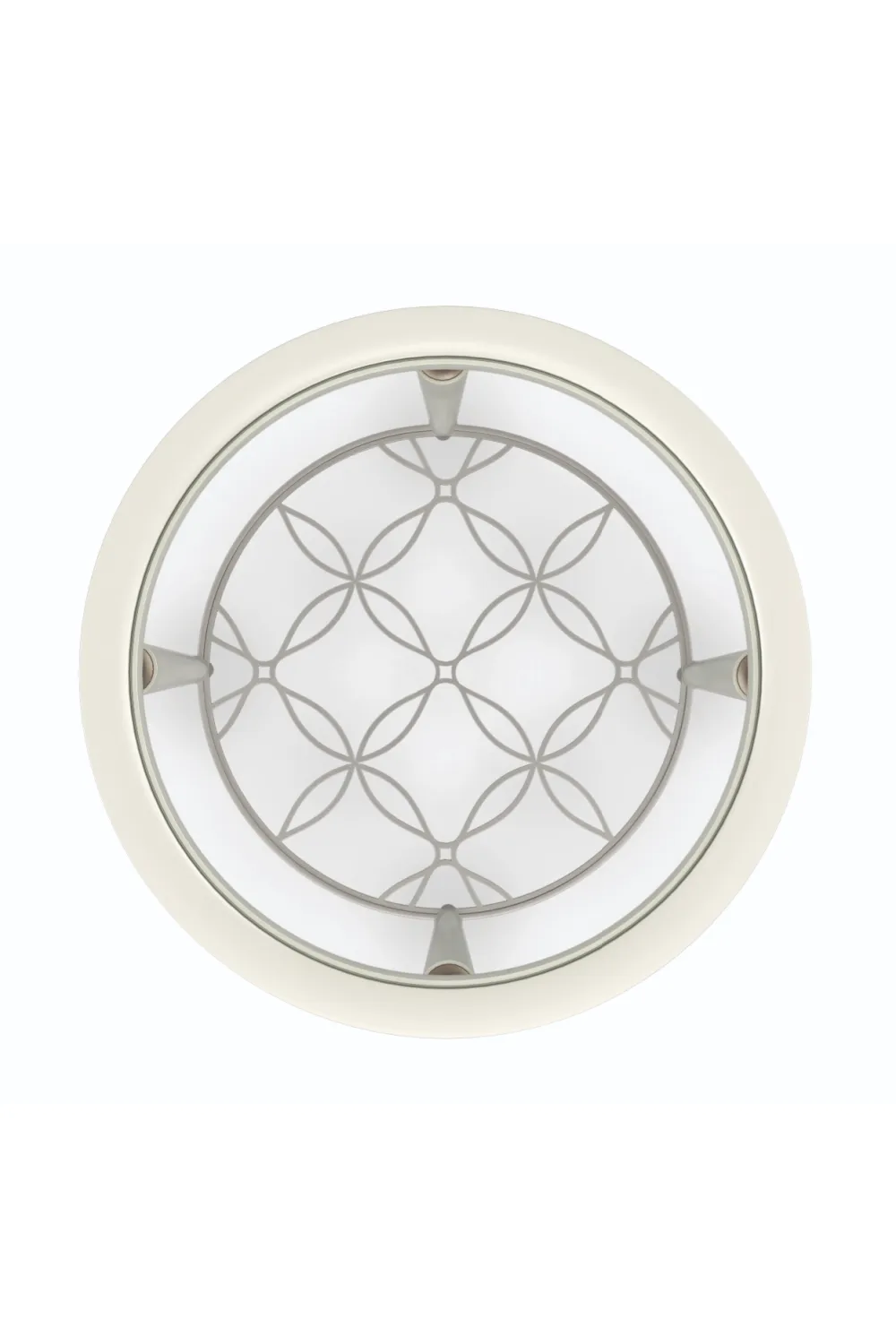 Round White Side Table | Caracole Oh So Charming