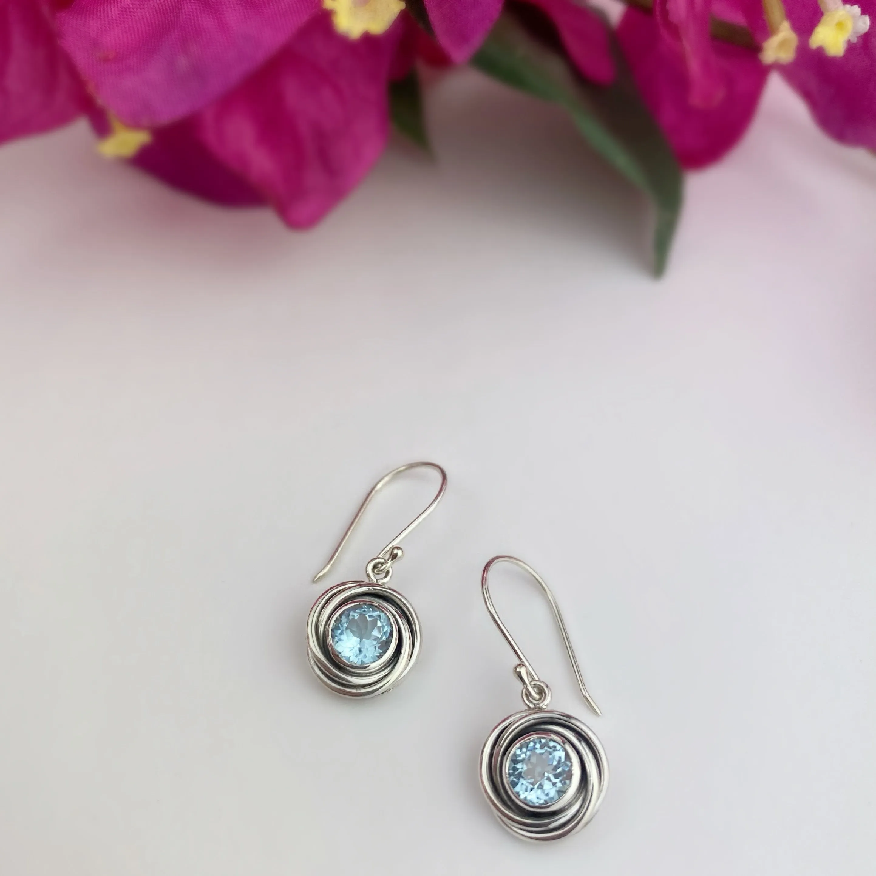 Sky Swirl Drop Earrings - VE337BT