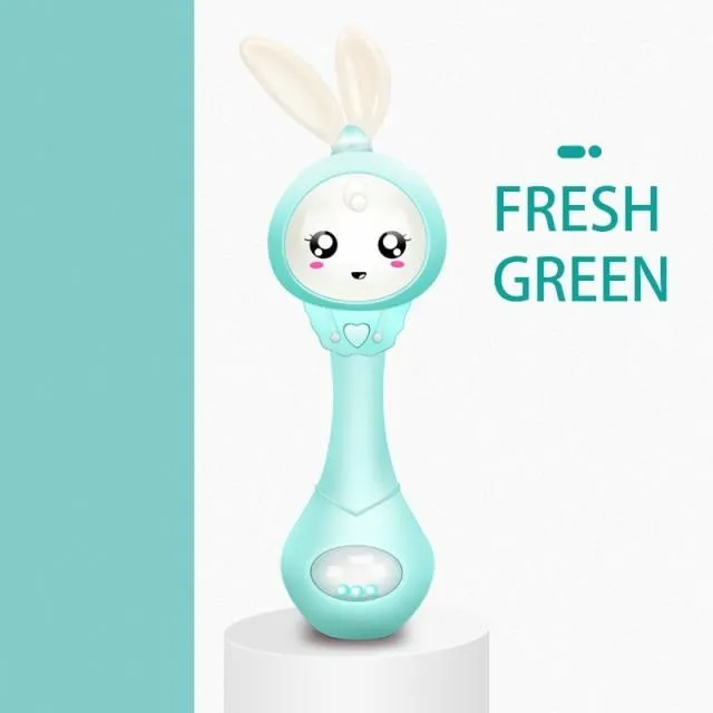 Sound & Light Bunny Rattle