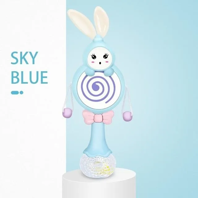 Sound & Light Bunny Rattle