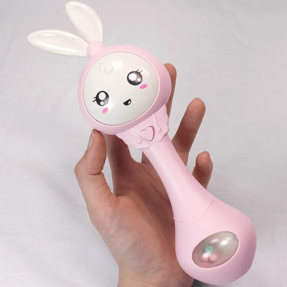 Sound & Light Bunny Rattle