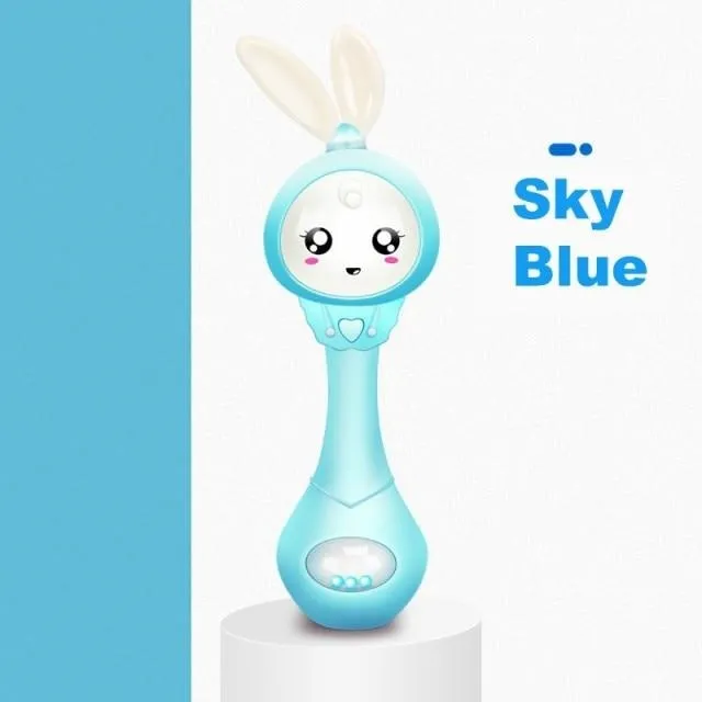 Sound & Light Bunny Rattle